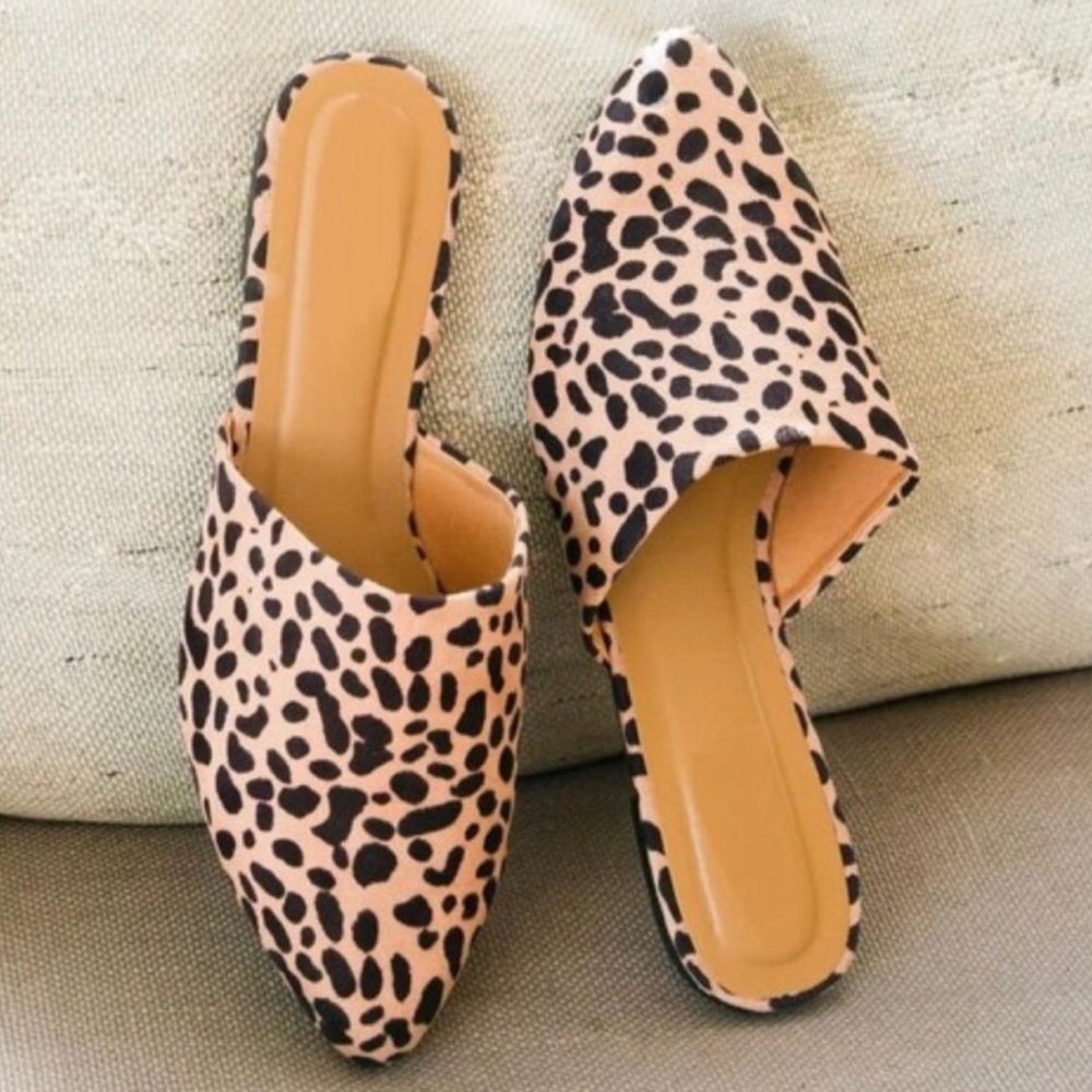 Leopard print mules, Flats - Picture 4 of 8